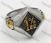 Steel 1% Biker Ring KJR350709