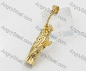 Gold plating Statue of Liberty Pendant KJP260145