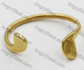 Gold Steel Golf club Bangle KJB56-0357