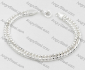 Silver Plating Stainless Steel Bracelet KJB000001