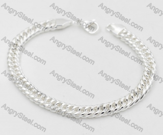 Silver Plating Stainless Steel Bracelet KJB000001