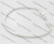 Silver Plating Stainless Steel Bracelet KJB000003