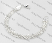 Silver Plating Stainless Steel Bracelet KJB000004