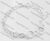 Silver Plating Stainless Steel Bracelet KJB000007