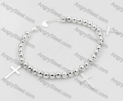 Silver Plating Stainless Steel Bracelet KJB000009