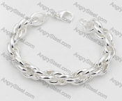 Silver Plating Stainless Steel Bracelet KJB000010