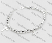 Silver Plating Stainless Steel Bracelet KJB000011