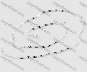 Silver Plating Stainless Steel Necklace KJN000224