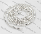 Silver Plating Stainless Steel Necklace KJN000230