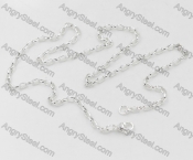 Silver Plating Stainless Steel Necklace KJN000234