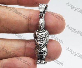 Steel Terracotta Warriors Pendant KJP78-0124